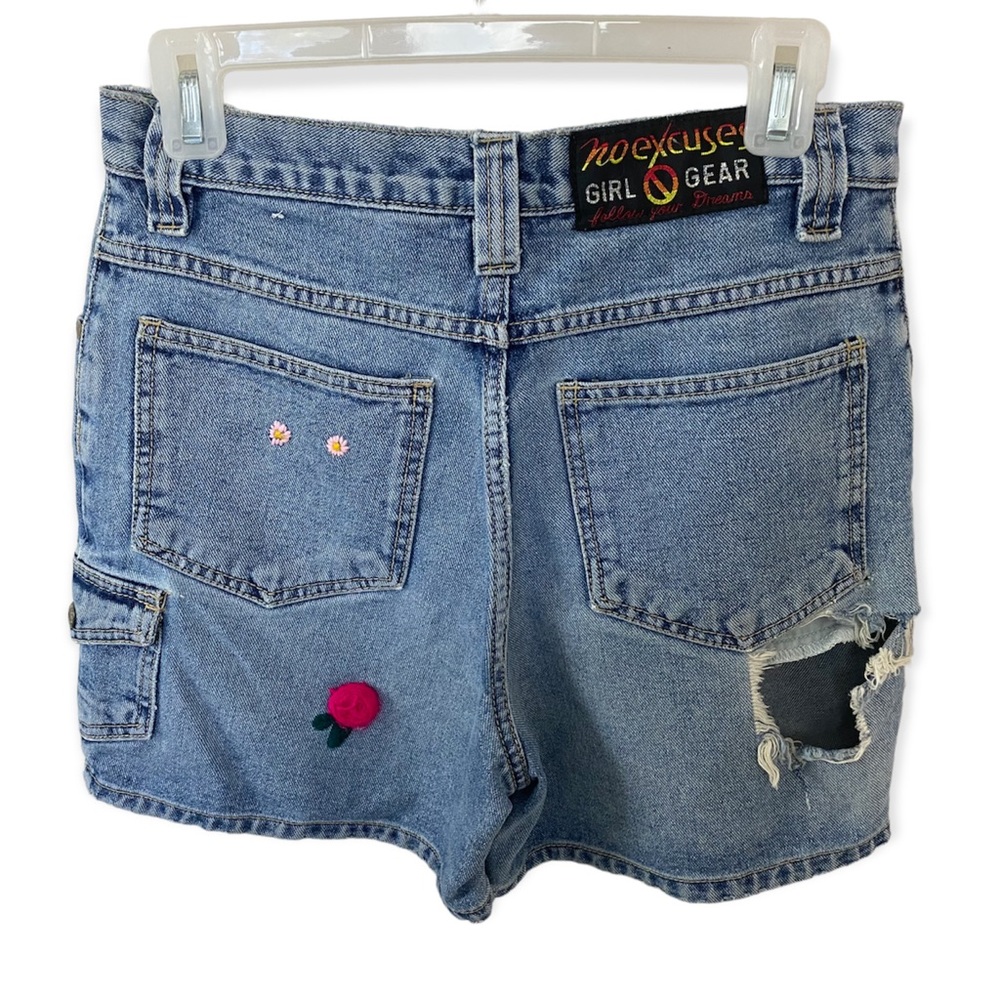 No Excuses Girl Gear Vintage Denim Jean Shorts